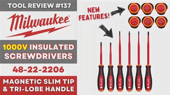NEW Milwaukee Insulated Screwdrivers - Slim MAGNETIC Tips #tools #milwaukee #maintenance #electrical