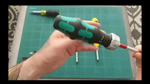 Wera, Bahco and Stanley ratcheting screwdriver and Kleins 11-1