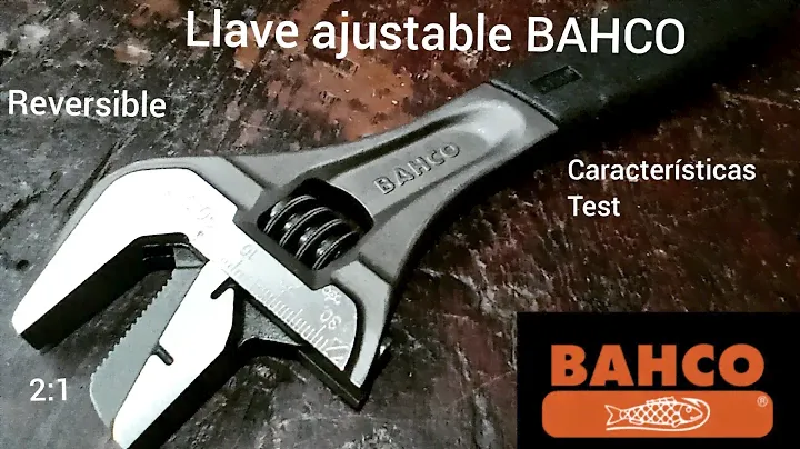 llave francesa BAHCO 9072P / adjustable wrench bahco