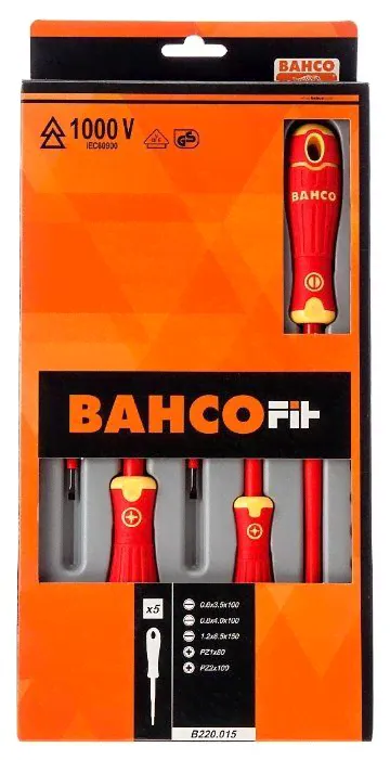 Набор отверток BAHCO (5 предм.) B220.015 оранжевый-0