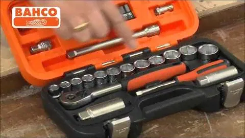 Bahco BAHS330 S330 Socket Set 3/8 inch and 1/4 inch Bits XMS23SOC12